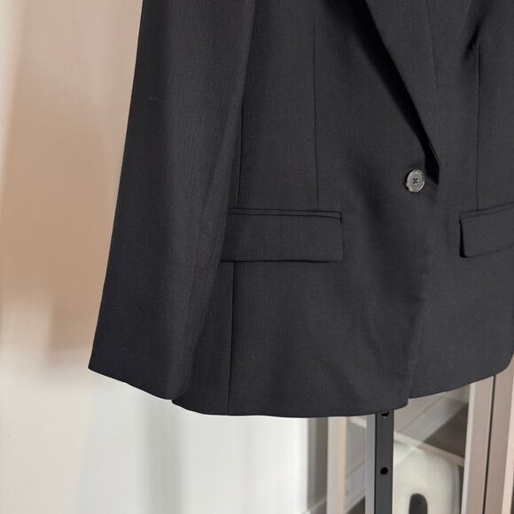 J. Crew Willa Blazer NEW Black Nova Fides Italian City Wool Single Breasted Sz 8 - Picture 5 of 7